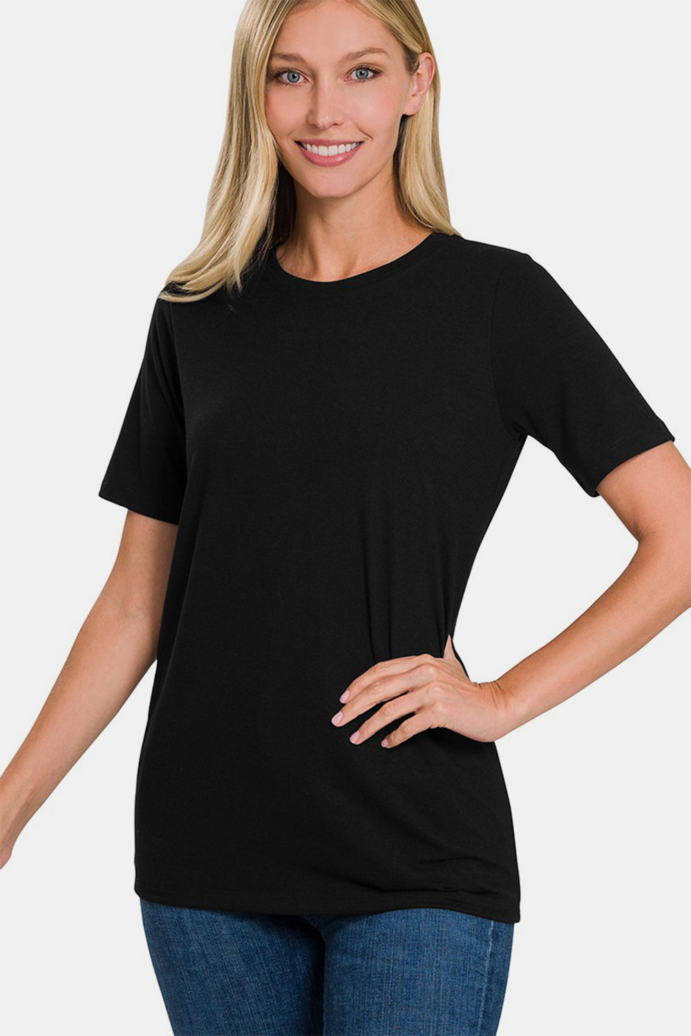 Zenana Full Size Crew Neck Short Sleeve T-Shirt