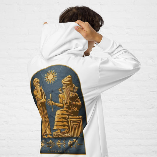 King of Babylon Unisex zip hoodie (Back print)